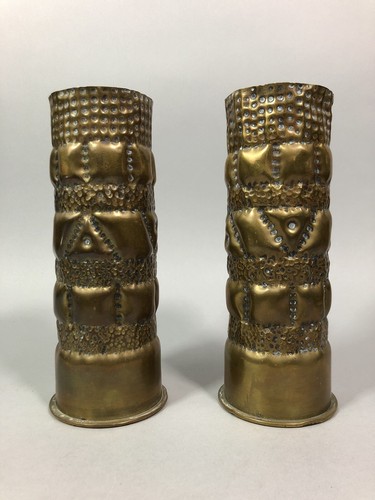 Militaria paire obus - d'obus, trench