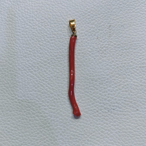 Pendentif corne corail - de,