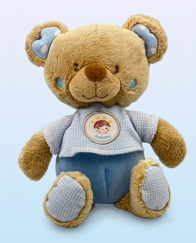 Tex peluche ours beige - , bleu