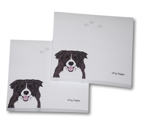 Border collie sticky notes - border,