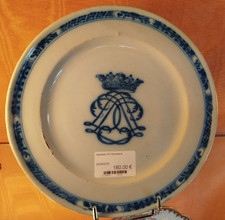 ASSIETTE XIX MOUSTIER Ancienne