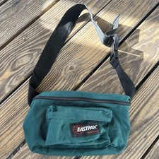 Vintage Eastpak Dark Green Wide Strap Hip Sack Fanny Pack