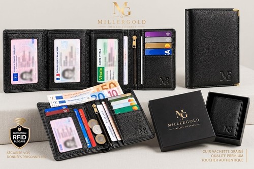 Millergold portefeuille cuir - portefeuille,