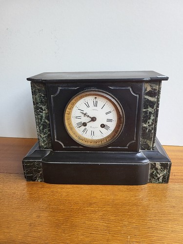 Horloge pendule marbre noir - horloge,