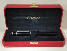 Devil de Cartier VINTAGE ROLLER Ballpoint Pen BLACK LACQUER BALLPOINT PEN GEM BLUE