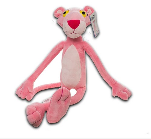 Peluche panthère rose hauteur - rose,