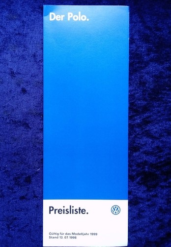 Polo price list - vw,