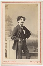 CDV c.1865. Belgian personality to be identified by Guérin. Artist. Self-Portrait?