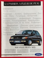 Press Ad: New Ford Fiesta XR2i Automobile - 1989