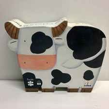 Puzzle Djeco 3+ Silhouette 24 Pièces Les vaches à la ferme - 42 x 30 cm - NEUF