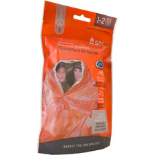 2 Pack Bundle - SOL Heat Sheet Survival Thermal Emergency Blanket 2 Person