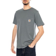 S/S T-Shirt Poche Vert Velours