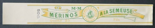 Old label - , wool
