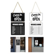 Panneau d'heures d'ouverture Panneau ouvert fermé pour salons de