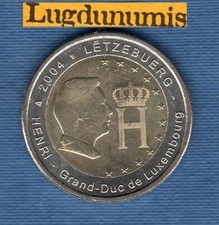 2 euro Commémo Luxembourg 2004 Grand Duc Henri de Luxembourg SUP SPL