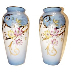 2 Vases Émaillés Décor de