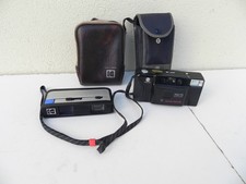 2 APPAREILS PHOTOS : KODAK TELE-INSTAMATIC 330 CAMERA -MINOLTA LENS avec sacoche
