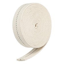 Cotton Oil Lamp Wick 1 Inch Flat 3 Meter/10Ft Long Point Black Lighting