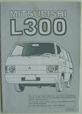 Mitsubishi L 300 Original Owners Handbook Multi Language Not Dated