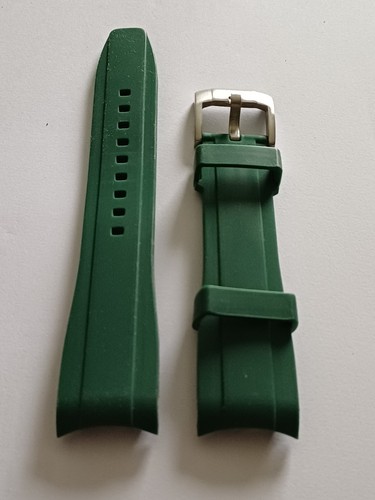 Bracelet 22mm caoutchouc vert - bracelet,