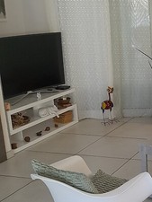 meuble tv blanc 120x45x50