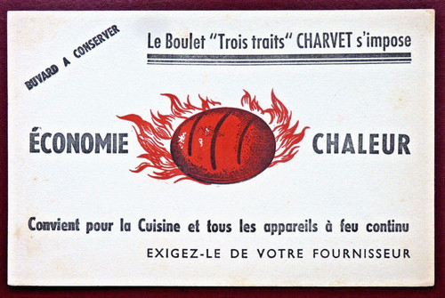 Buvard boulet trois traits - buvard,