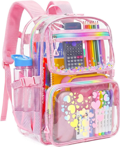 Clear backpack for - clear, school