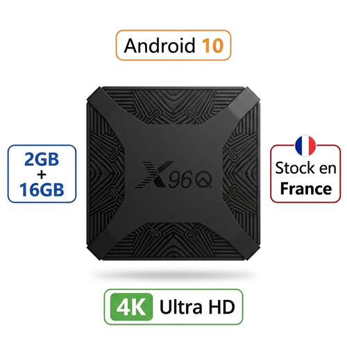 Box android x96q 4k 2go - 10,