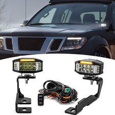 3.5'' LED Pods Ditch Light Kit - Amber DRL+Strobe For 2005-2015 Nissan Xterra