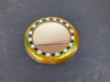 Pretty enamel mirror by Claude & Mady Michel la garde adhemar
