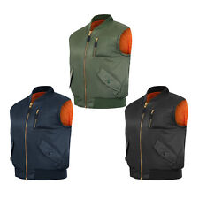 MA1 Army Flight Gilet Sleeveless Padded Body Hunting Warmer Security Bomber Vest