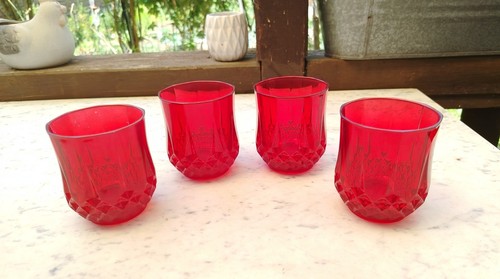 Verre whisky rubis cristal - verre,