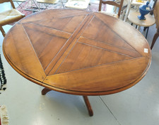 Table ovale Bois + 2 rallonges