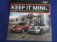 catalogue accessoires mini coupé  / mini roadster /  john cooper works 2012