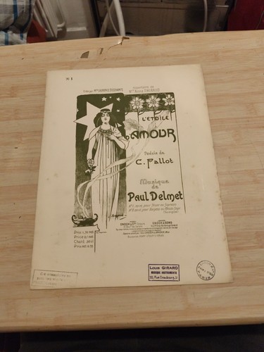 Partition ancienne art nouveau - ancienne,