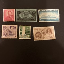 6 Canal Zone MNH/MH US Possession Stamps CV$3- Lot A-80880