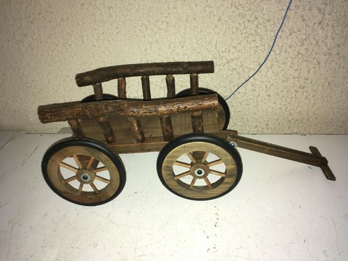 Remorque en bois artisanal - **,