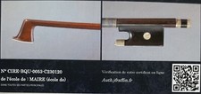 archet de violon ancien - École De Nicolas Maire / Old  French Violin Bow certif