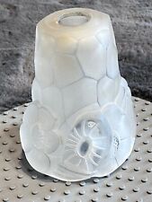 Tulipe pour applique lustre en verre presse moulé art déco signé Degué n°411c