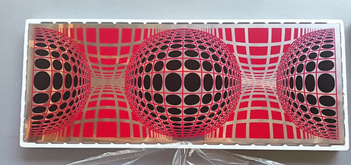 Vasarely panneau aluminium - vasarely,