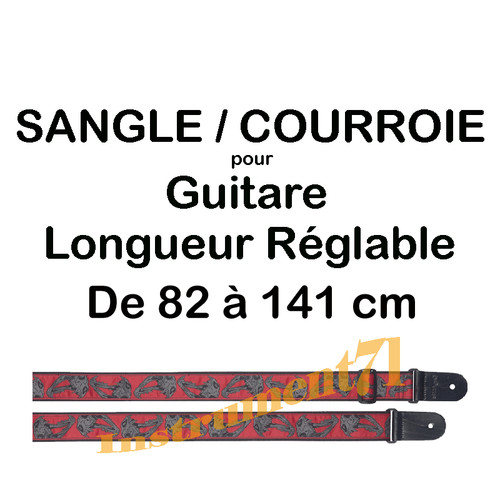 Sangle guitare nylon tisse - 1,