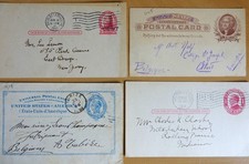 Lot 4 entiers postaux USA 1899