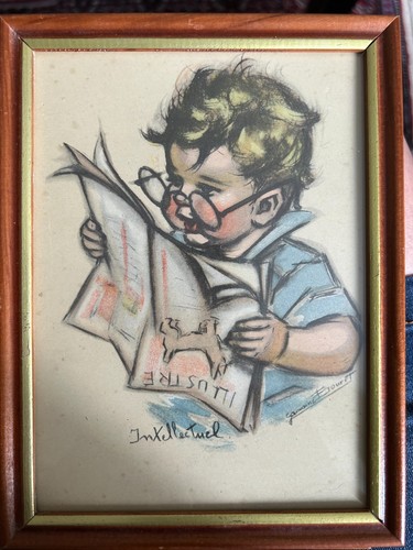Trois gravures aquarellées - trois,