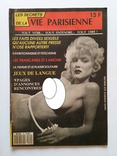Les secrets de la vie Parisienne N° 40 TTBE NEUF annonces curiosa transexuel