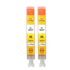 2 Jaune Cartouches d'encre d'imprimante pour HP Officejet 6000, 6500, 6500A