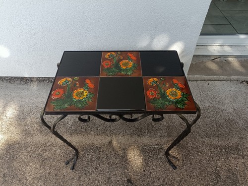 Table basse signé vallauris - table,