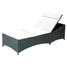 Poly-Rattan Liège Anthracite Relaxliege Lit Soleil Jardin Fauteuil de Plage Neuf