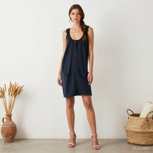 Vintage robe longue - robe, mi-longue