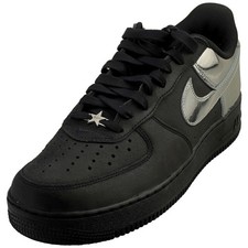 Nike Air Force 1 Low Retro Noir Argent pour Homme - 45 EU