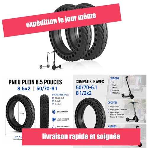 Pneu plein pouces - 8,5,